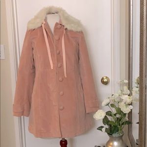 London Fog winter pink coat